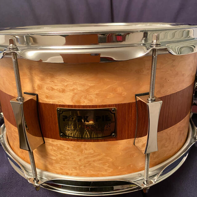 PORK PIE USA CUSTOM  maple 8 ply  13×7 楽器のドラム(スネア)の商品写真