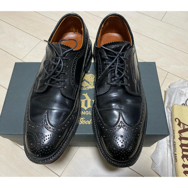 オールデン ロングウイングチップ 9751 黒 コードヴァン コードバン 革靴