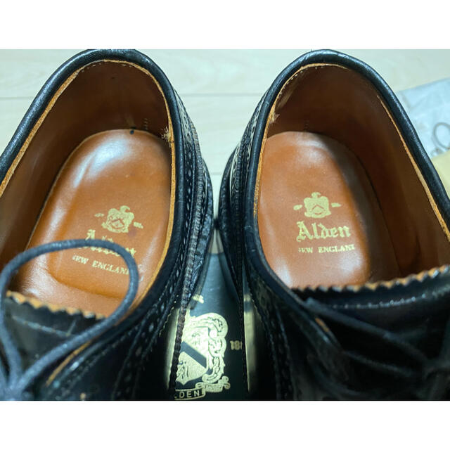 Alden - オールデン ロングウイングチップ 9751 黒 コードヴァン
