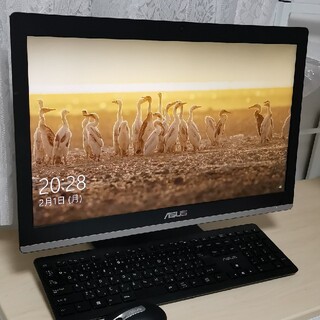エイスース(ASUS)のASUS オールインワン デスクトップPC windows10 Home(デスクトップ型PC)