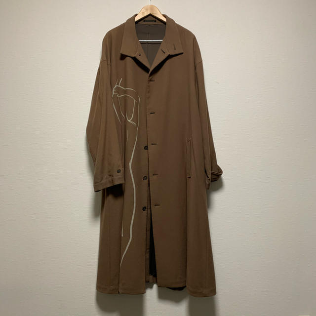 yohji ベージュ抜染コート