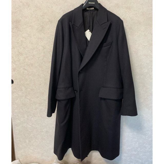 COMOLI(コモリ)のAURALEE 19aw ダブルブレスドコート3 BLACK 今週迄出品 メンズのジャケット/アウター(チェスターコート)の商品写真