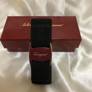 サルヴァトーレフェラガモ(Salvatore Ferragamo)のフェラガモ  バレッタ　ブラック×シルバー(その他)