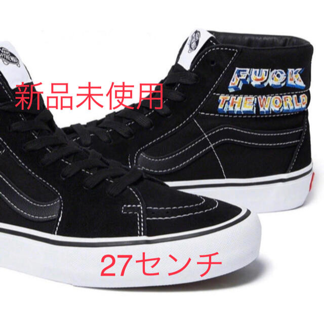 27 supreme vans hole sk8-hi black