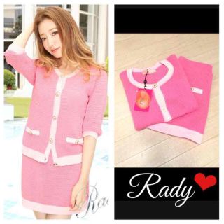 Rady - 超美品 Rady バイカラー ニットセットアップの通販 by