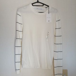 クリストフルメール(CHRISTOPHE LEMAIRE)のOff-White　スーピマコットンクルーネックセーター　(ニット/セーター)