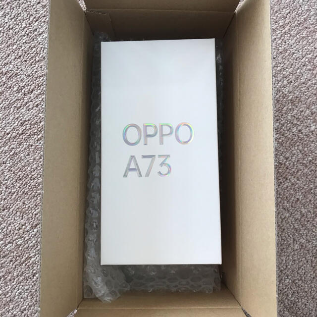 【値下　ほぼ新品未使用 SIMフリー】OPPO  A73 ネービーブルー