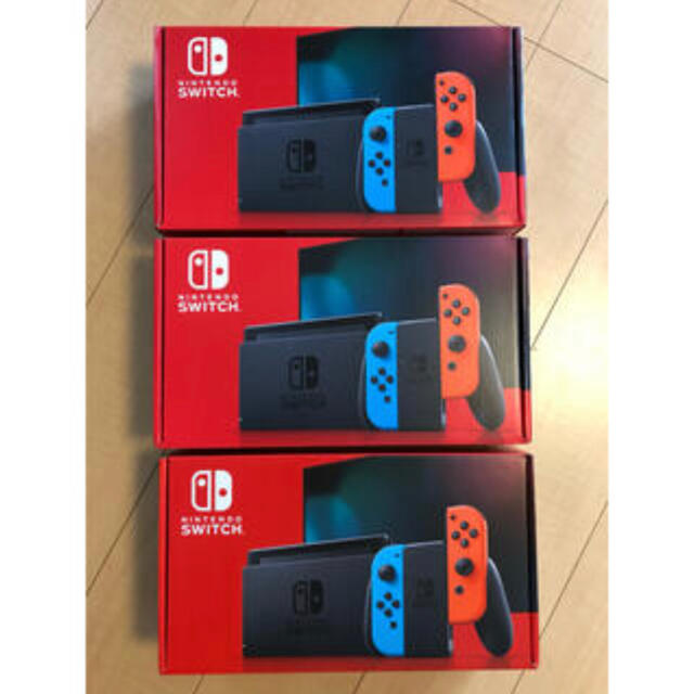 売れ筋ランキングも Switch Nintendo - レッド 3台 本体 新品未開封