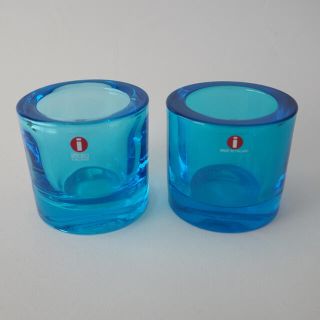 イッタラ(iittala)のスカイブルー&ライトブルー iittala kivi イッタラ(置物)