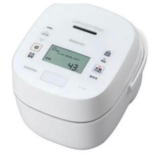 トウシバ(東芝)の東芝　ＴＯＳＨＩＢＡ　炊飯器　ホワイト［５．５合／圧力ＩＨ］ＲＣ－１０ＶＳＰ－Ｗ(炊飯器)