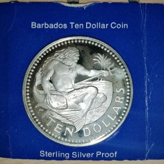 バルバドス　１０ドル銀貨(貨幣)