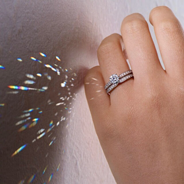専用　ラザールダイヤモンド　婚約指輪　ピンキーリング レディースのアクセサリー(リング(指輪))の商品写真