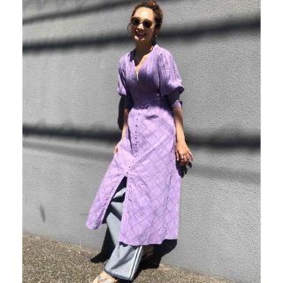 アメリヴィンテージ(Ameri VINTAGE)のAMERI VINTAGE COTTON LACE DRESS ワンピース  (ロングワンピース/マキシワンピース)