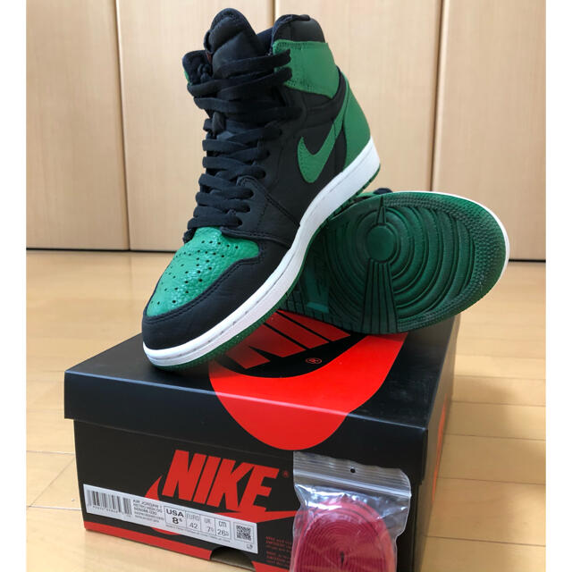 NIKE(ナイキ)のAIR JORDAN1 HIGH OG PINE GREEN 26.5cm メンズの靴/シューズ(スニーカー)の商品写真