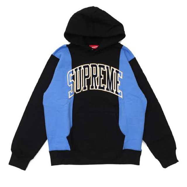 supreme paneled arc logo hooded