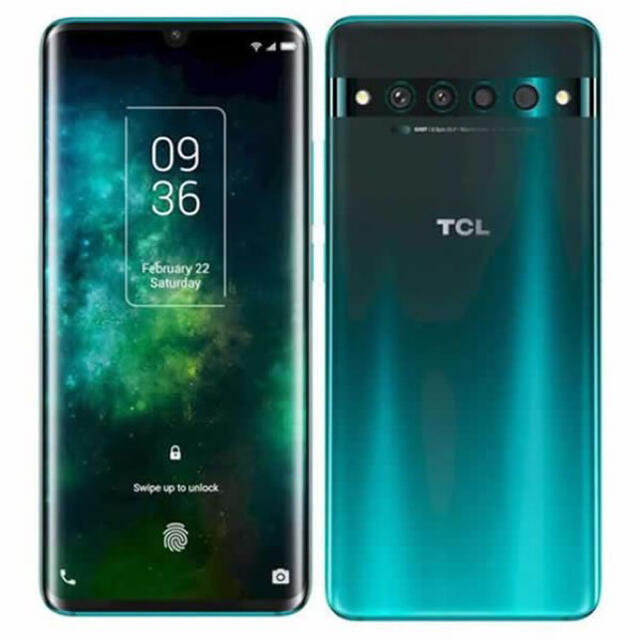 スマホ/家電/カメラ新品 TCL 10 PRO Forest Mist Green グリーン