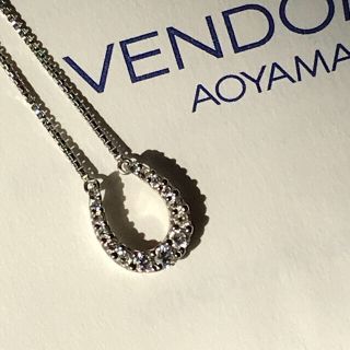 ヴァンドームアオヤマ(Vendome Aoyama)のお値下げ☆ヴァンドーム青山 プラチナ 馬蹄ネックレス ダイヤモンド(ネックレス)