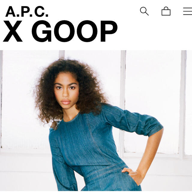 A.P.C(アーペーセー)のA.P.C. goop コラボ　Lucyコンビネゾン レディースのパンツ(オールインワン)の商品写真