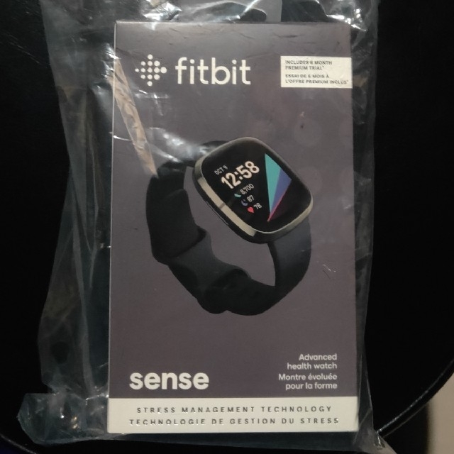 Fitbit Sense 新品未使用 未開封 保証書付き カーボングラファイト黒の ...