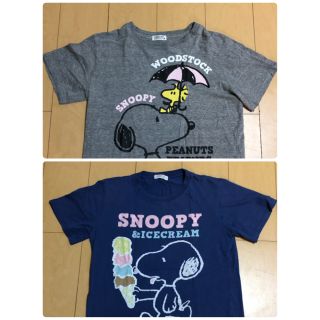 ピーナッツ(PEANUTS)のPEANUTS  スヌーピー　Ｔシャツ　2枚(Tシャツ(半袖/袖なし))