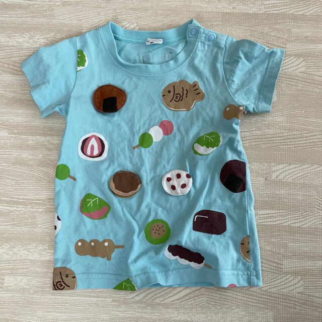 Tシャツ　和菓子柄　 90 キッズ/ベビー/マタニティのキッズ服男の子用(90cm~)(Tシャツ/カットソー)の商品写真