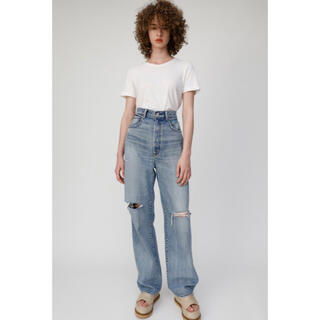 マウジー(moussy)のHIGH WAIST LOOSE STRAIGHT(デニム/ジーンズ)