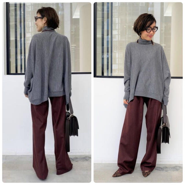 L'Appartement DEUXIEME CLASSE(アパルトモンドゥーズィエムクラス)のL'Appartement T/N Volume Knit グレー レディースのトップス(ニット/セーター)の商品写真