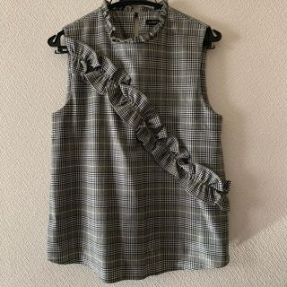 ザラ(ZARA)のZARA グレンチェック トップス(カットソー(半袖/袖なし))