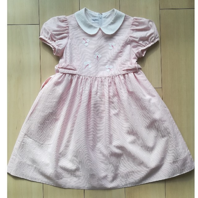 【卒入園式・入学式に】美品familiarワンピースキッズ服女の子用(90cm~)