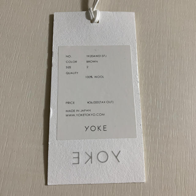 yoke 20AW セットアップ