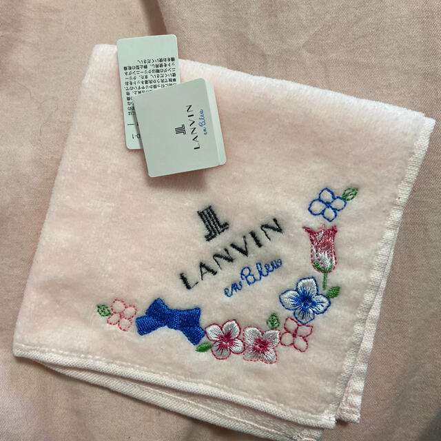 LANVIN en Bleu(ランバンオンブルー)のランバンオンブルー♡タオルハンカチ レディースのファッション小物(ハンカチ)の商品写真