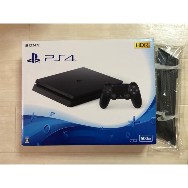 PS4 500GB ブラック CUH-2200AB01 + 専用縦置きスタンド - www