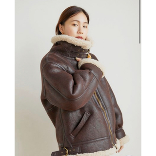 RANDEBOO Mustang boa coat(Dark brown)(その他)