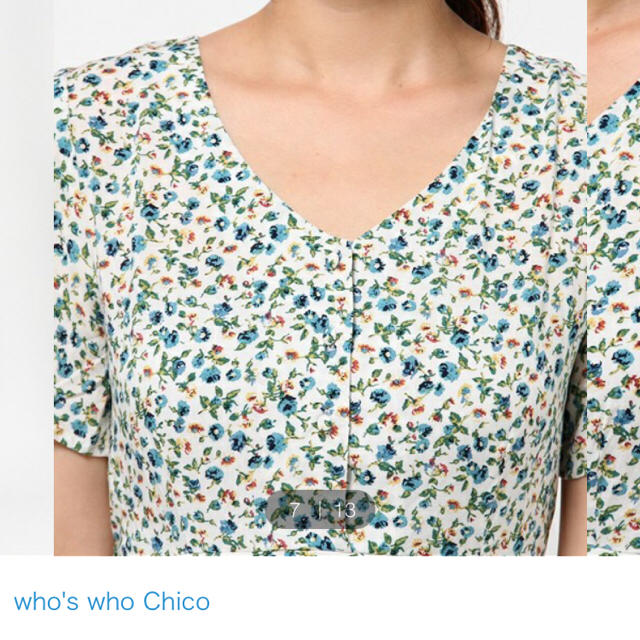 who's who Chico(フーズフーチコ)の小花柄ワンピース即決値下げ‼️ レディースのワンピース(ロングワンピース/マキシワンピース)の商品写真