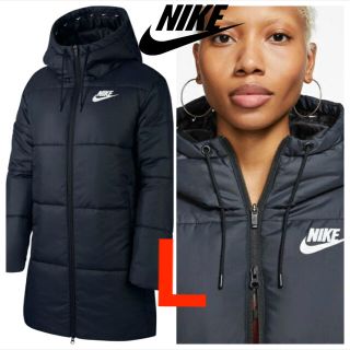 NIKE - 新品‼️NIKEナイキ ベンチコート ロングコート 黒 Lサイズの ...