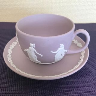 ウェッジウッド(WEDGWOOD)の【Wedgwood ジャスパーウェア】ダンシングアワー　ティーカップ＆ソーサー(グラス/カップ)