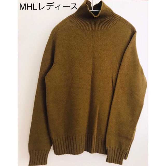 素材    毛100%MHL チャンキーウールハイネックセーター★2018AW★2回使用の美品★