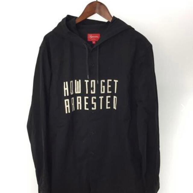 supreme  Arrested Hooded Shirt XLサイズ