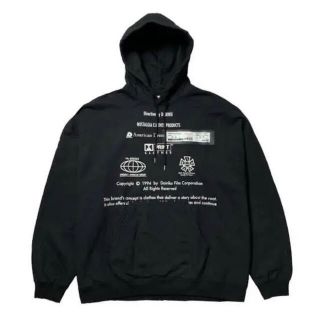 ラフシモンズ(RAF SIMONS)のdairiku  19aw エンドロールパーカー　黒　M (パーカー)