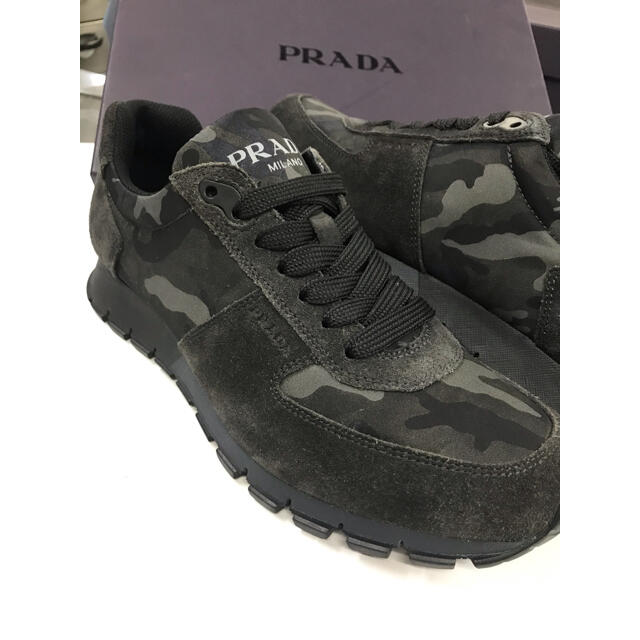 PRADA スニーカー　25cm 正規品　プラダ スエードレザー 靴　シューズ