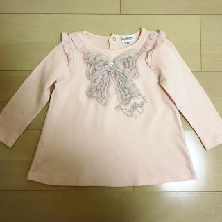 ジルスチュアートニューヨーク(JILLSTUART NEWYORK)のJILLSTUART♡リボントップス90✨(Tシャツ/カットソー)