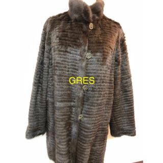 GRES  BOUTIQUE リス　毛皮　コート　秋　グレー