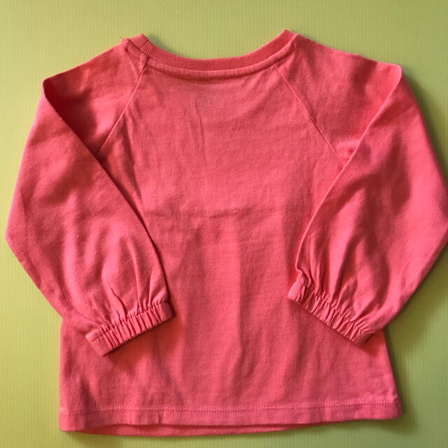 babyGAP(ベビーギャップ)のbaby GAP オレンジ　カットソー　Tシャツ　90㎝   キッズ/ベビー/マタニティのキッズ服女の子用(90cm~)(Tシャツ/カットソー)の商品写真