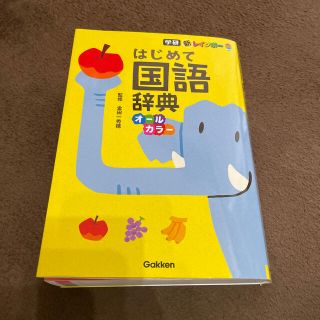 ガッケン(学研)の【美品:カバーあり】新レインボ－はじめて国語辞典 オ－ルカラ－(語学/参考書)