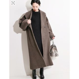 【美品】  IENA / イエナ | アルパカシャギーオーバーサイズコート | 36 | アイボリー | レディース