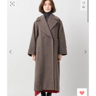 イエナ LA BOUCLE 18AW アルパカシャギーオーバーコート ロング