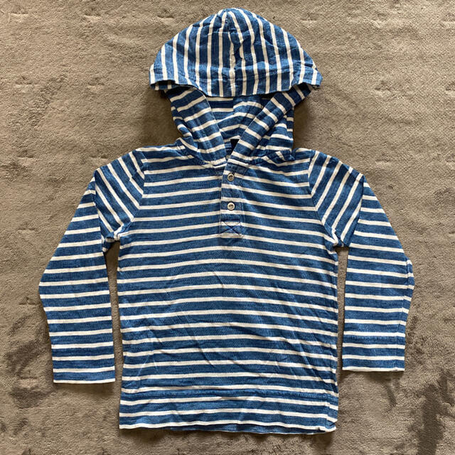 babyGAP(ベビーギャップ)のGAP babyGap ベビー　ギャップ　ボーダー　ロンT パーカー　100 キッズ/ベビー/マタニティのキッズ服男の子用(90cm~)(Tシャツ/カットソー)の商品写真