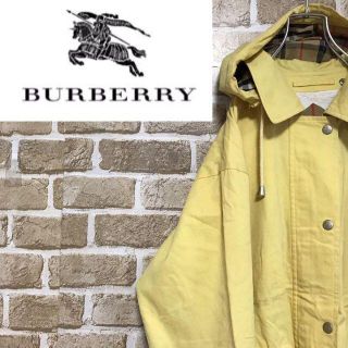 バーバリー(BURBERRY)の【バーバリー】コットンジップアップジャケット ノバチェック イエローウィメンズ(その他)