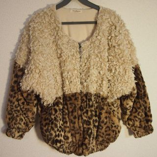 ヒョウ柄モコモコ(ブルゾン)