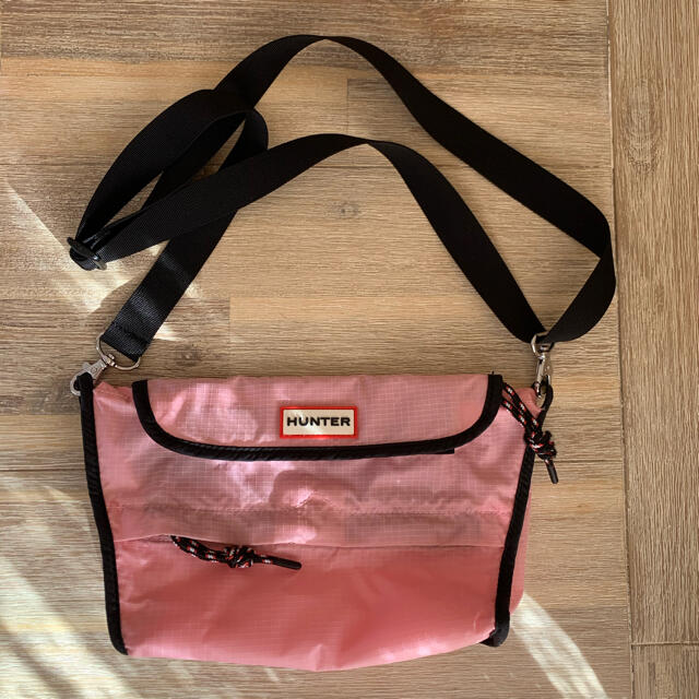 HUNTER サコッシュ ピンク ショルダーバッグ